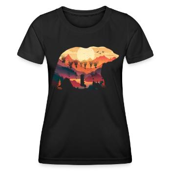 Panda Panda Bear Pandas - Women's Functional T-Shirt - black - Front - AI Model Female 172 light (172cm)