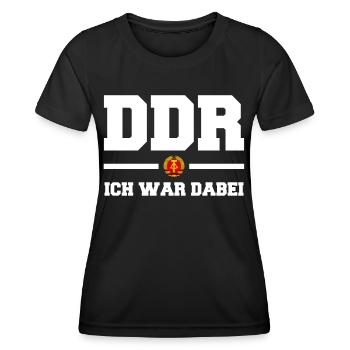 Allemagne de l’Est Ossi de l’Est RDA Patrie Bloc de l’Est - T-shirt sport Femme - noir - Devant - AI Model Female 172 light (172cm)