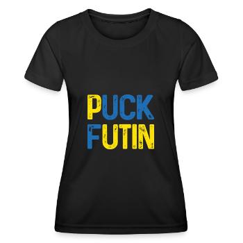 Puck Futin - Frauen Funktions-T-Shirt - Schwarz - Vorne - AI Model Female 172 light (172cm)