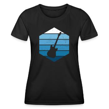 Guitariste Guitariste Guitariste Hommes Femmes - T-shirt sport Femme - noir - Devant - AI Model Female 172 light (172cm)