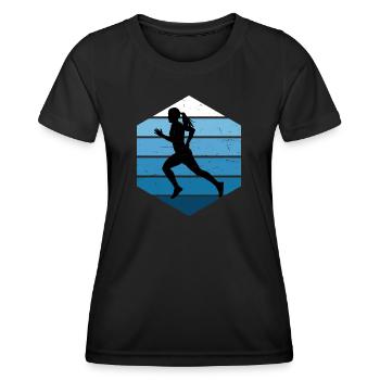 Course à pied Course de cross-country Femmes Course de fond - T-shirt sport Femme - noir - Devant - AI Model Female 172 light (172cm)