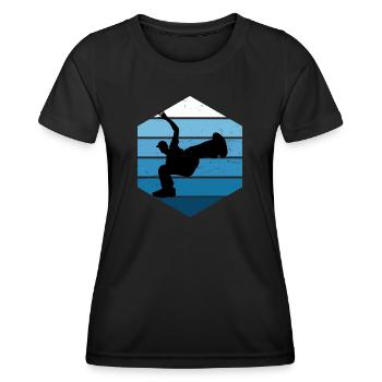 Hip Hop Breakdance Bboy Hiphop Femmes Bgirl - T-shirt sport Femme - noir - Devant - AI Model Female 172 light (172cm)