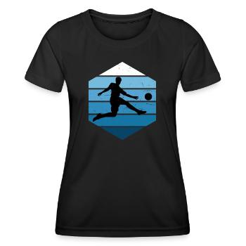Football Game Women's Football Men's Football Games - Women's Functional T-Shirt - black - Front - AI Model Female 172 light (172cm)