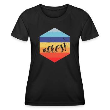Paddle Paddle Tennis Paddle Court Paddle Tenn Femmes - T-shirt sport Femme - noir - Devant - AI Model Female 172 light (172cm)