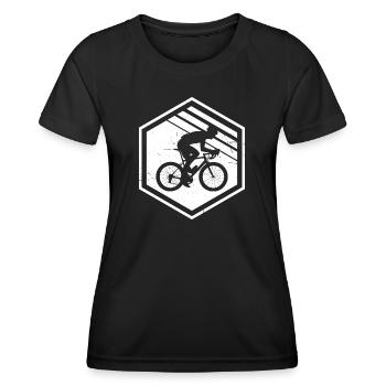 Vélo de route Vélo de route Vélo de route Vélo de route pour femme - T-shirt sport Femme - noir - Devant - AI Model Female 172 light (172cm)