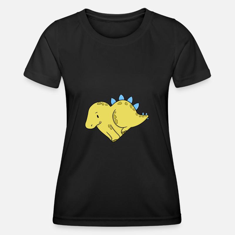 Love Stegosaurus - Women's Functional T-Shirt - black