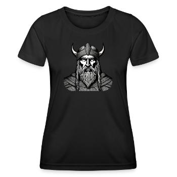 Proud Viking Warrior Germanic - Women's Functional T-Shirt - black - Front - AI Model Female 172 light (172cm)