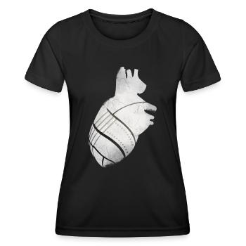Ein Herz aus Metall - Frauen Funktions-T-Shirt - Schwarz - Vorne - AI Model Female 172 light (172cm)