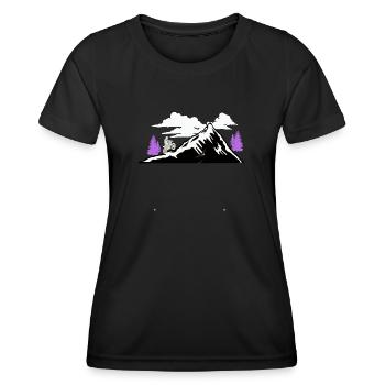 Randonnée à vélo - T-shirt sport Femme - noir - Devant - AI Model Female 172 light (172cm)
