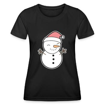 Snowman - Women's Functional T-Shirt - black - Front - AI Model Female 172 light (172cm)