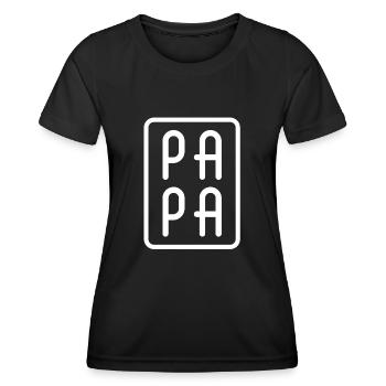 FAMILY - PAPA - Women's Functional T-Shirt - black - Front - AI Model Female 172 light (172cm)