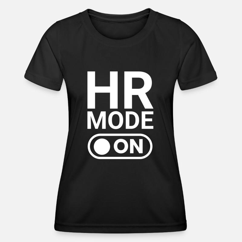 HR Mode ON - Women's Functional T-Shirt - black