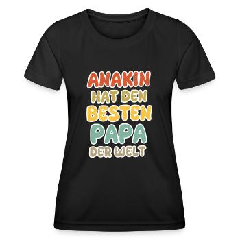 Bébé Anakin - T-shirt sport Femme - noir - Devant - AI Model Female 172 light (172cm)