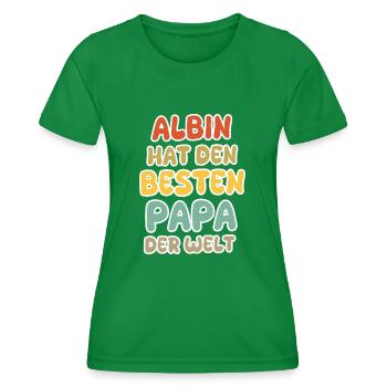 Albin bébé - T-shirt sport Femme - vert - Devant - AI Model Female 172 dark (172cm)