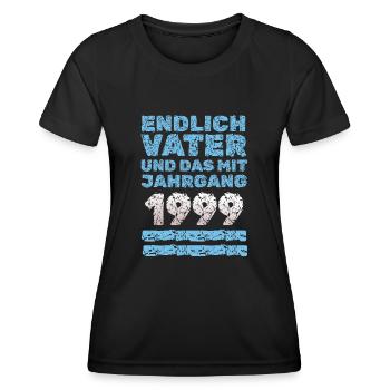 with 1999 - Women's Functional T-Shirt - black - Front - AI Model Female 172 light (172cm)