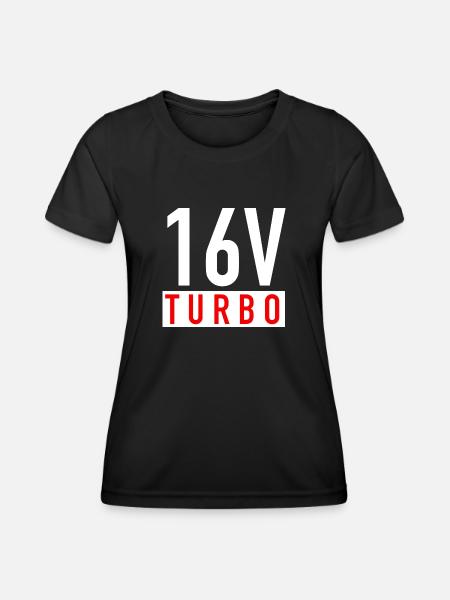 16V Turbo - Women's Functional T-Shirt - black