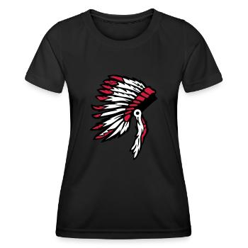 Indian chief headdress indian chief - Women's Functional T-Shirt - black - Front - AI Model Female 172 light (172cm)