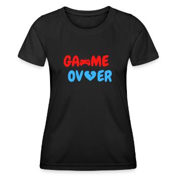 Fin du jeu - T-shirt sport Femme - noir - Devant - AI Model Female 172 light (172cm)