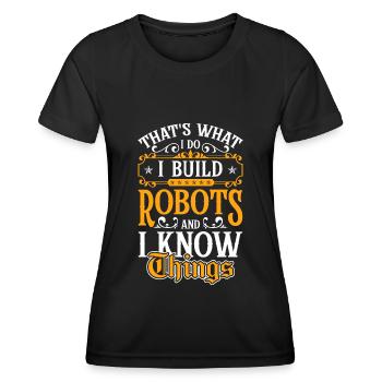 Maschine Robotik Robotnik - Frauen Funktions-T-Shirt - Schwarz - Vorne - AI Model Female 172 light (172cm)