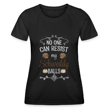 Tartelettes aux biscuits au gâteau dessert - T-shirt sport Femme - noir - Devant - AI Model Female 172 light (172cm)