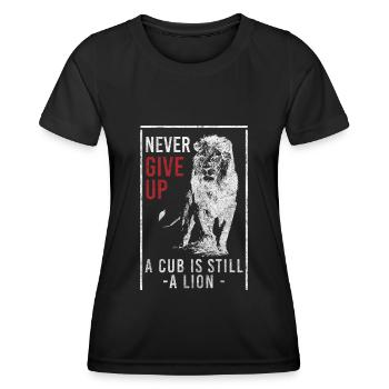 Fierté de chasse du roi Afrique - T-shirt sport Femme - noir - Devant - AI Model Female 172 light (172cm)