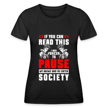 Cosplay Japanisch Kunst Asiatisch - Frauen Funktions-T-Shirt - Schwarz - Vorne - AI Model Female 172 light (172cm)