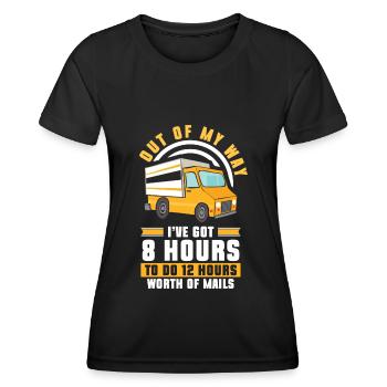 Postman Postman Parcels Courier Service - Women's Functional T-Shirt - black - Front - AI Model Female 172 light (172cm)