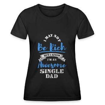 Alleinerziehend Verantwortung Sarkasmus - Frauen Funktions-T-Shirt - Schwarz - Vorne - AI Model Female 172 light (172cm)