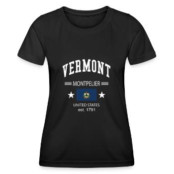 Vermont - Women's Functional T-Shirt - black - Front - AI Model Female 172 light (172cm)