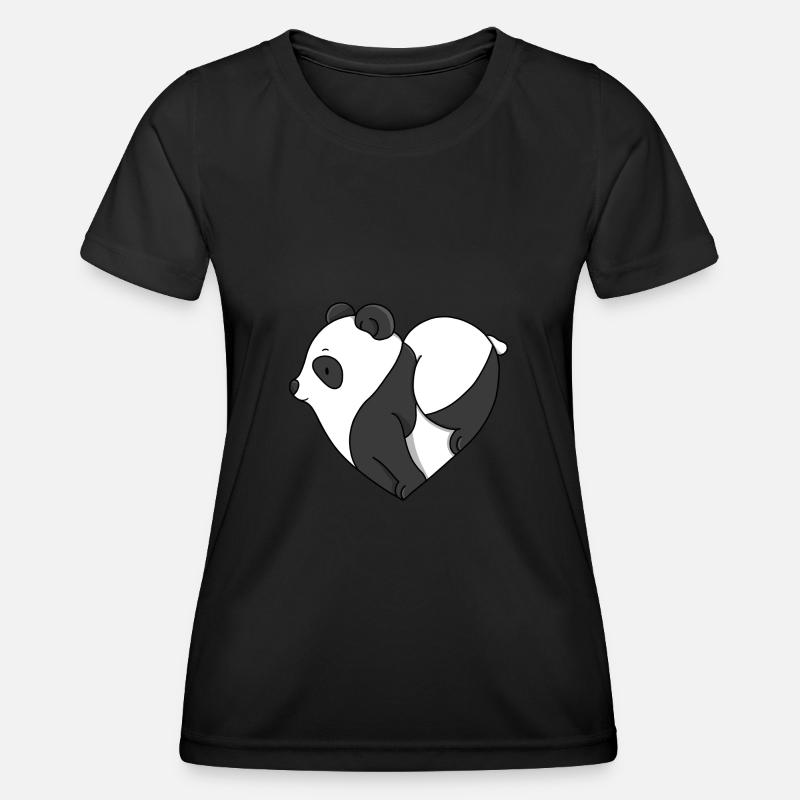 Love Panda - Women's Functional T-Shirt - black