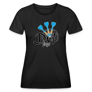 Sports Equipment 3 Darts Dart Player 2 - Women's Functional T-Shirt - black - Front - AI Model Female 172 light (172cm)