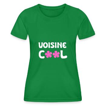 voisine cool - T-shirt sport Femme - vert - Devant - AI Model Female 172 dark (172cm)
