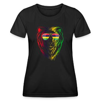 Mauritius - Frauen Funktions-T-Shirt - Schwarz - Vorne - AI Model Female 172 light (172cm)