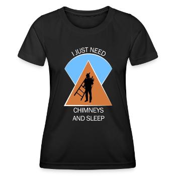 Ramoneur Ramoneur Ramoneur - T-shirt sport Femme - noir - Devant - AI Model Female 172 light (172cm)