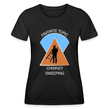Ramoneur Ramoneur Ramoneur - T-shirt sport Femme - noir - Devant - AI Model Female 172 light (172cm)