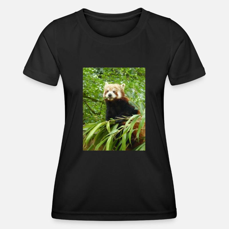 Red Panda - Women's Functional T-Shirt - black