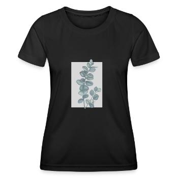 Pflanze - Frauen Funktions-T-Shirt - Schwarz - Vorne - AI Model Female 172 light (172cm)
