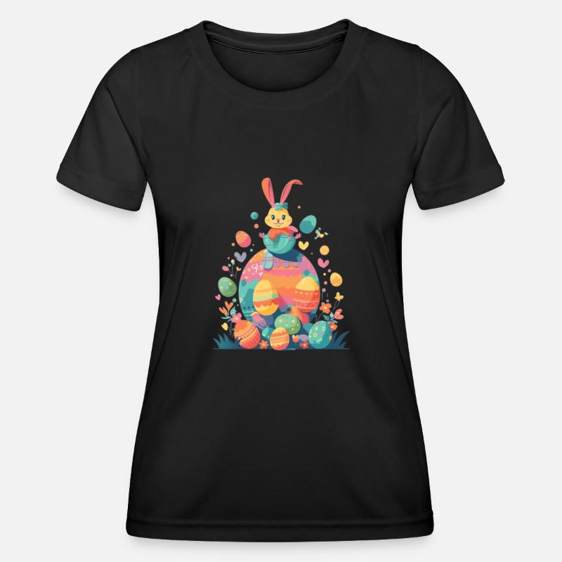 Easter Bunny - Women's Functional T-Shirt - black