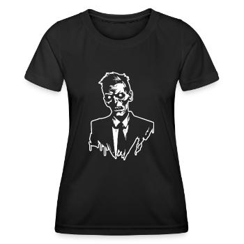 Zombie Untoter Halloween Horror - Frauen Funktions-T-Shirt - Schwarz - Vorne - AI Model Female 172 light (172cm)