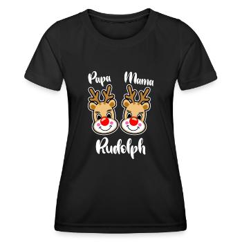 Frohe Weihnachten - Frauen Funktions-T-Shirt - Schwarz - Vorne - AI Model Female 172 light (172cm)