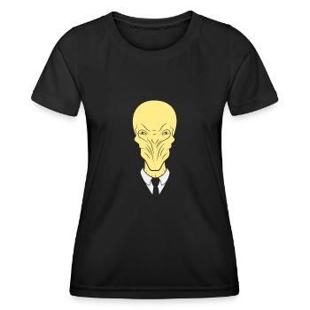the silence will fall - Women's Functional T-Shirt - black - Front - AI Model Female 172 light (172cm)