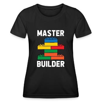 Brick Builder Brick Building Master Builder - Women's Functional T-Shirt - black - Front - AI Model Female 172 light (172cm)
