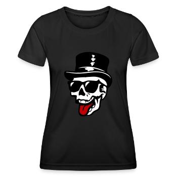 Bräutigam Skelett - Frauen Funktions-T-Shirt - Schwarz - Vorne - AI Model Female 172 light (172cm)