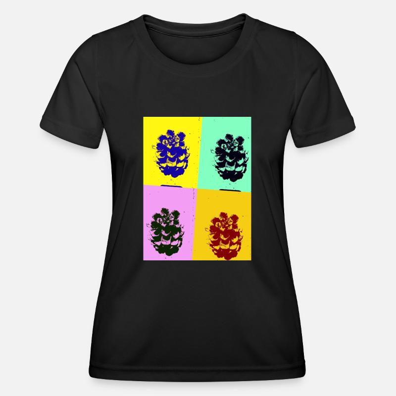Pine cone - Women's Functional T-Shirt - black