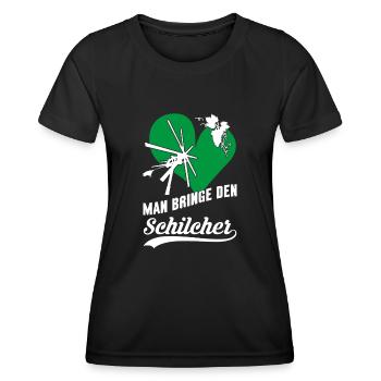 Schilcher Genuss – Man bringe den steirischen Wein - Frauen Funktions-T-Shirt - Schwarz - Vorne - AI Model Female 172 light (172cm)