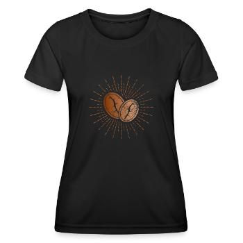 Coffee bean - Women's Functional T-Shirt - black - Front - AI Model Female 172 light (172cm)