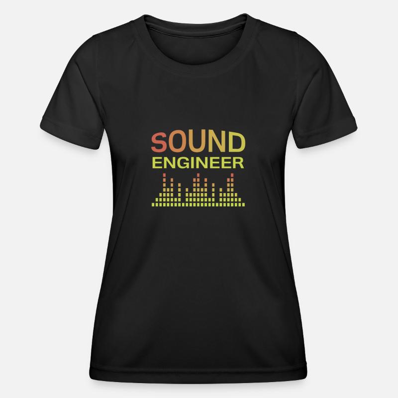 Sound engineer sound engineer - Women's Functional T-Shirt - black