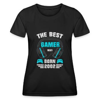 2002 Born Birthday Gamer Gaming Gift - T-shirt sport Femme - noir - Devant - AI Model Female 172 light (172cm)