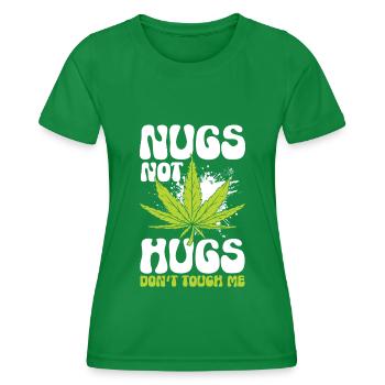 Nicht Anfassen Meins Provokation Ärger - Frauen Funktions-T-Shirt - Kelly Green - Vorne - AI Model Female 172 dark (172cm)