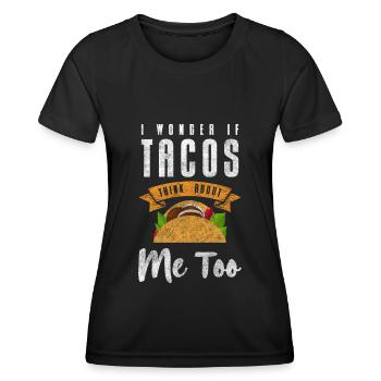 Mexican Spanish Foodie Cheese - Women's Functional T-Shirt - black - Front - AI Model Female 172 light (172cm)